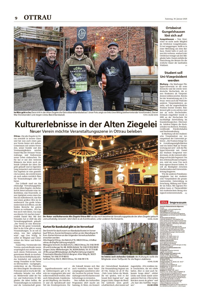 Die HNA war bei uns...